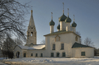 Никольская церковь в пойме реки 				Которосль